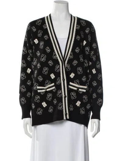 Pre-owned Sandro Printed Evening Jacket In Black