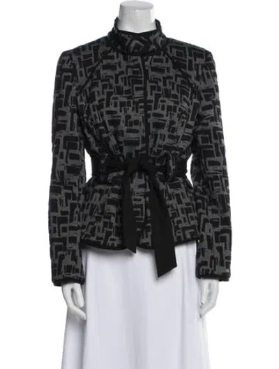 Pre-owned Sandro Printed Evening Jacket In Multi