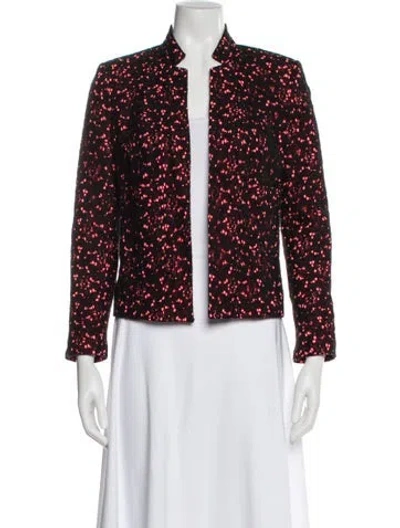 Pre-owned Sandro Printed Evening Jacket In Multi