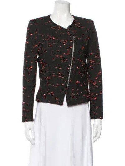 Pre-owned Sandro Printed Evening Jacket In Multi