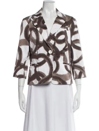 Pre-owned Sandro Printed Evening Jacket In Multi