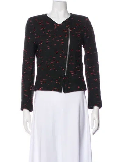 Pre-owned Sandro Printed Jacket In Multi