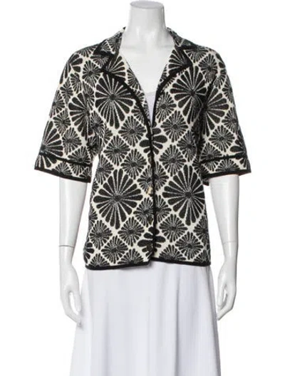 Pre-owned Sandro Printed Jacket In Multi