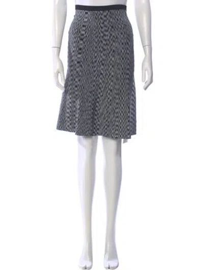 Pre-owned Sandro Printed Knee-length Skirt In Gray