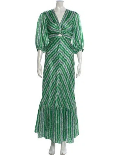 Pre-owned Sandro Printed Long Dress