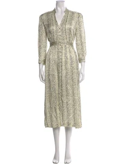 Pre-owned Sandro Printed Midi Length Dress