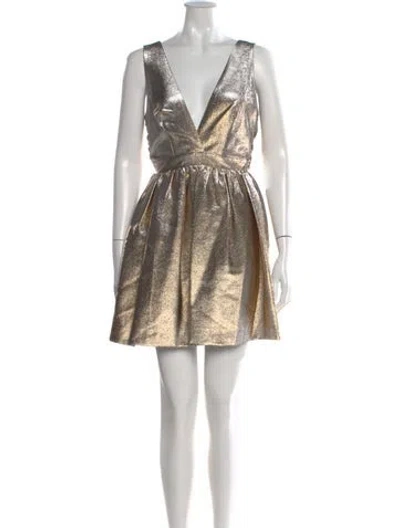 Pre-owned Sandro Printed Mini Dress