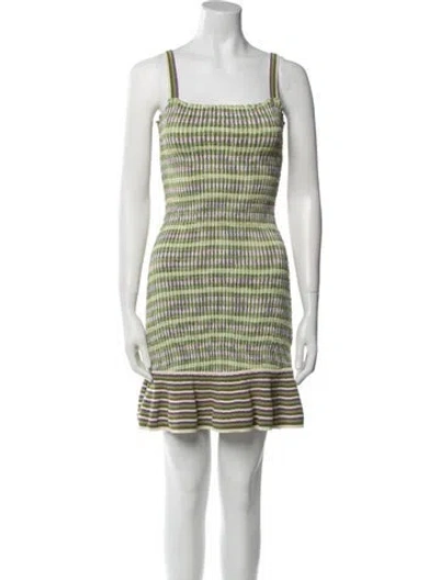 Pre-owned Sandro Printed Mini Dress In Multi
