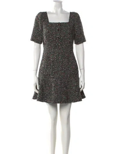 Pre-owned Sandro Printed Mini Dress In Multi