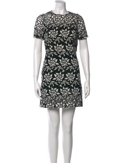 Pre-owned Sandro Printed Mini Dress In Multi