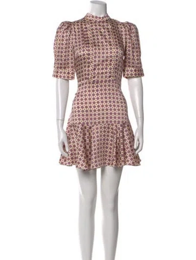 Pre-owned Sandro Printed Mini Dress In Multi