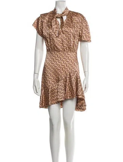 Pre-owned Sandro Printed Mini Dress In Multi