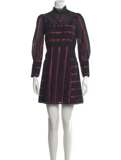 Pre-owned Sandro Printed Mini Dress In Multi