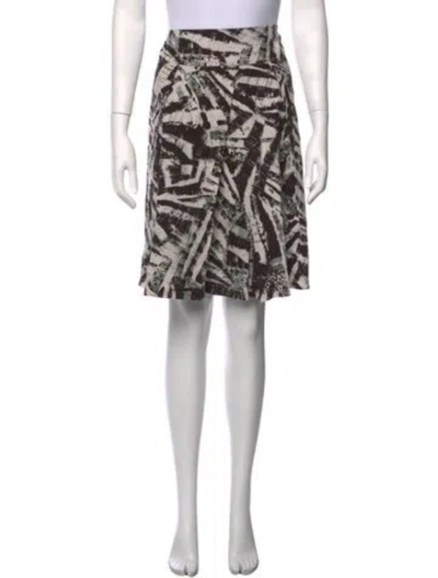Pre-owned Sandro Printed Mini Skirt In Black