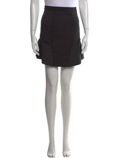 Pre-owned Sandro Printed Mini Skirt In Gray