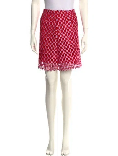 Pre-owned Sandro Printed Mini Skirt In Multi