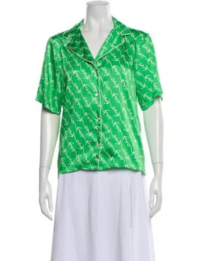 Pre-owned Sandro Printed Pajamas In Green
