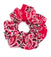Sandro Womens Rouges Bandana Print Scrunch In Red