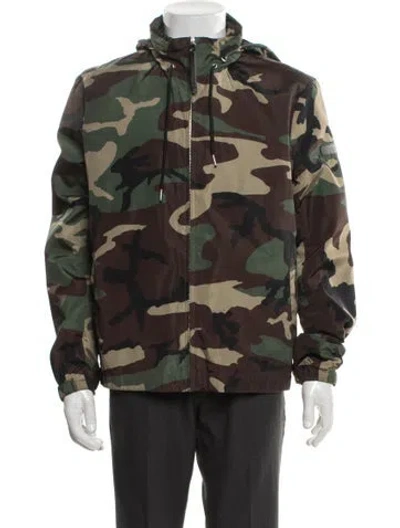Pre-owned Sandro Printed Utility Jacket In Multi