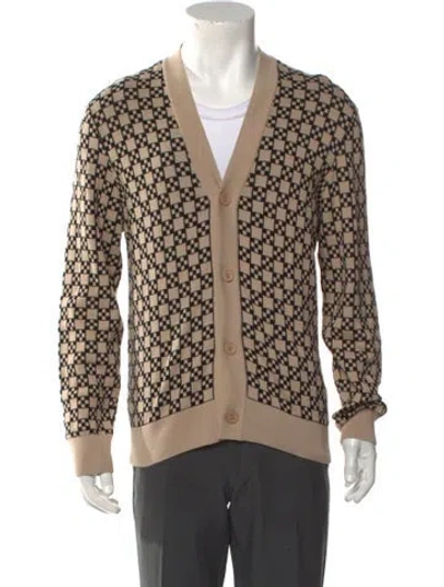 Pre-owned Sandro Printed V-neck Cardigan