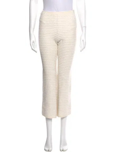 Pre-owned Sandro Printed Wide Leg Pants In Neutral