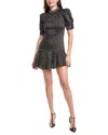 Sandro Puff Sleeve Mini Dress