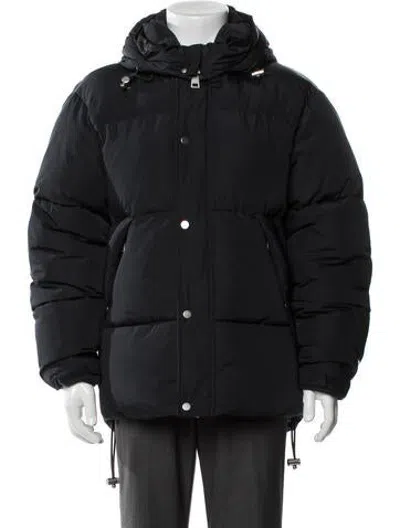 Pre-owned Sandro Puffer Coat In Black