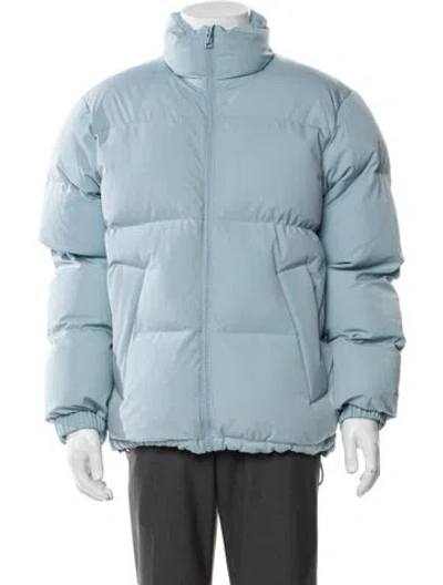 Pre-owned Sandro Puffer Coat W/ Tags In Blue