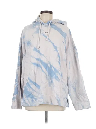 Pre-owned Sandro Pullover Hoodie In Blue