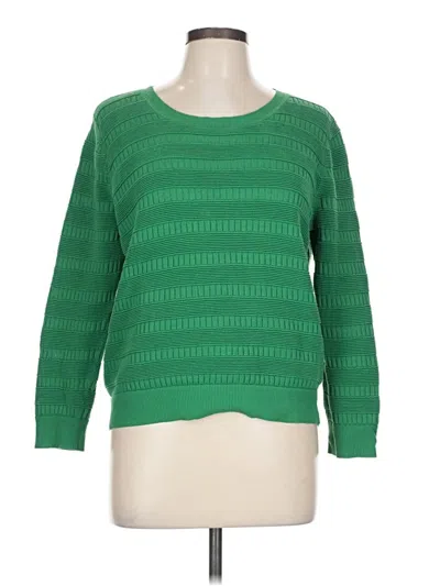 Pre-owned Sandro Pullover Sweater In Green