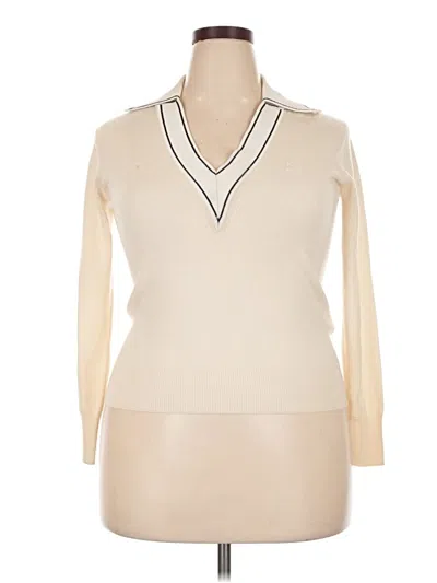 Pre-owned Sandro Pullover Sweater In Ivory