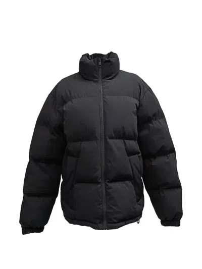Pre-owned Sandro Quilted Down Jacket In Black