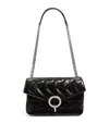 SANDRO QUILTED LEATHER YZA SHOULDER BAG