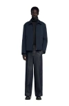 Sandro George Technical Quilted Jacket In Blue