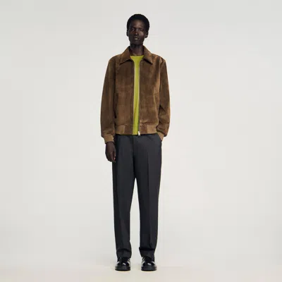 SANDRO QUILTED ZIP JACKET