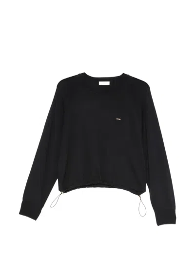 Sandro Raglan-sleeve Sweater In Black