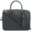 Sandro Reconstituted Leather Briefcase In Gray
