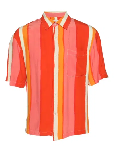 Pre-owned Sandro Striped Shirt In Red