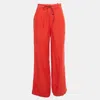 Sandro Drawstring Trousers In Red