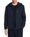 Sandro Regular Fit Nylon Windbreaker In Black