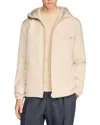 Sandro Regular Fit Nylon Windbreaker In Nude