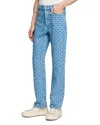 Sandro Regular-fit Square Cross Jeans In Blue Vintage Denim In Blue Vintage Denim