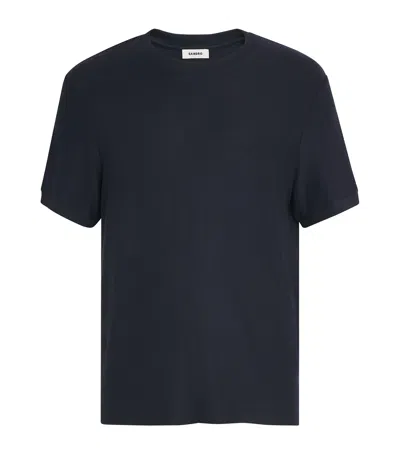 Sandro Relaxed-fit T-shirt In Blue