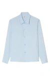 Sandro Requin Button-up Shirt In Light Blue