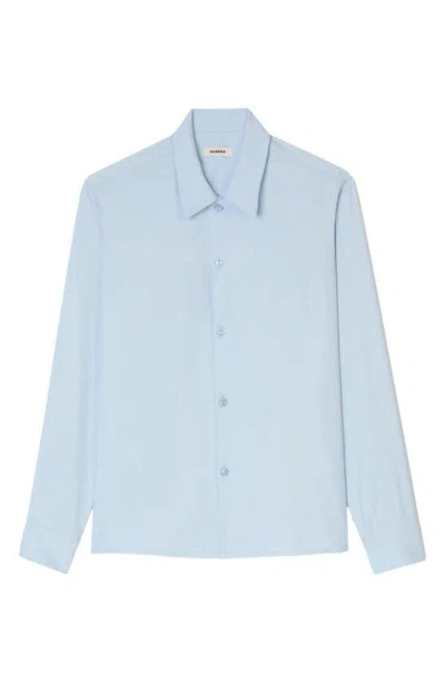 Sandro Requin Button-up Shirt In Light Blue