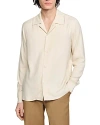Sandro Requin Button-up Shirt In Ecru