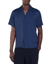 SANDRO REQUIN SHORT SLEEVE BUTTON FRONT CAMP SHIRT
