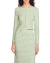 Sandro Crystal-embellished Cardigan In Almond Green
