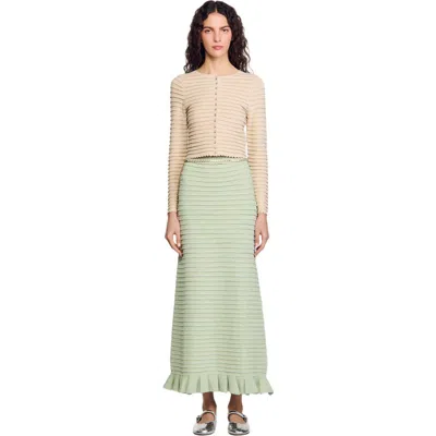 SANDRO SANDRO RHINESTONE CARDIGAN