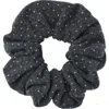 Sandro Rhinestone Knit Scrunchie In Black